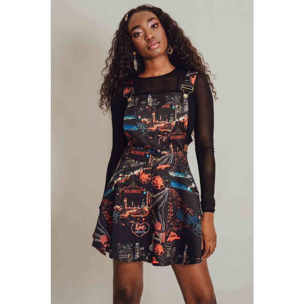 Jawbreaker - City Lights of Paradise Kurzes Kleid - Mehrfarben